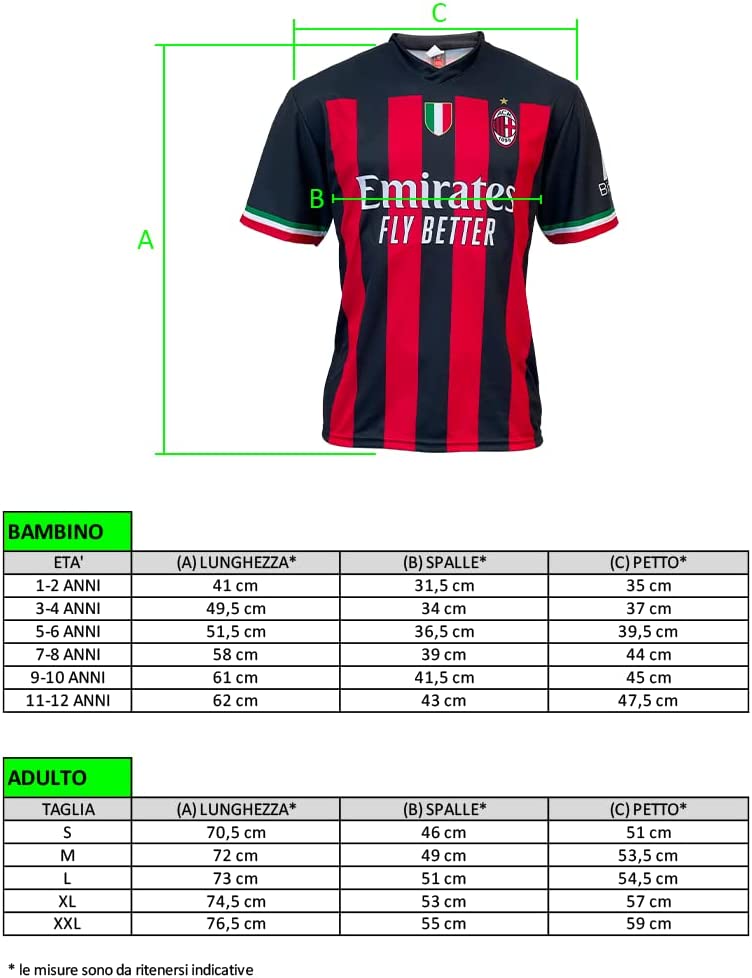 Maglia A.C. Milan Replica Ufficiale 2022-2023