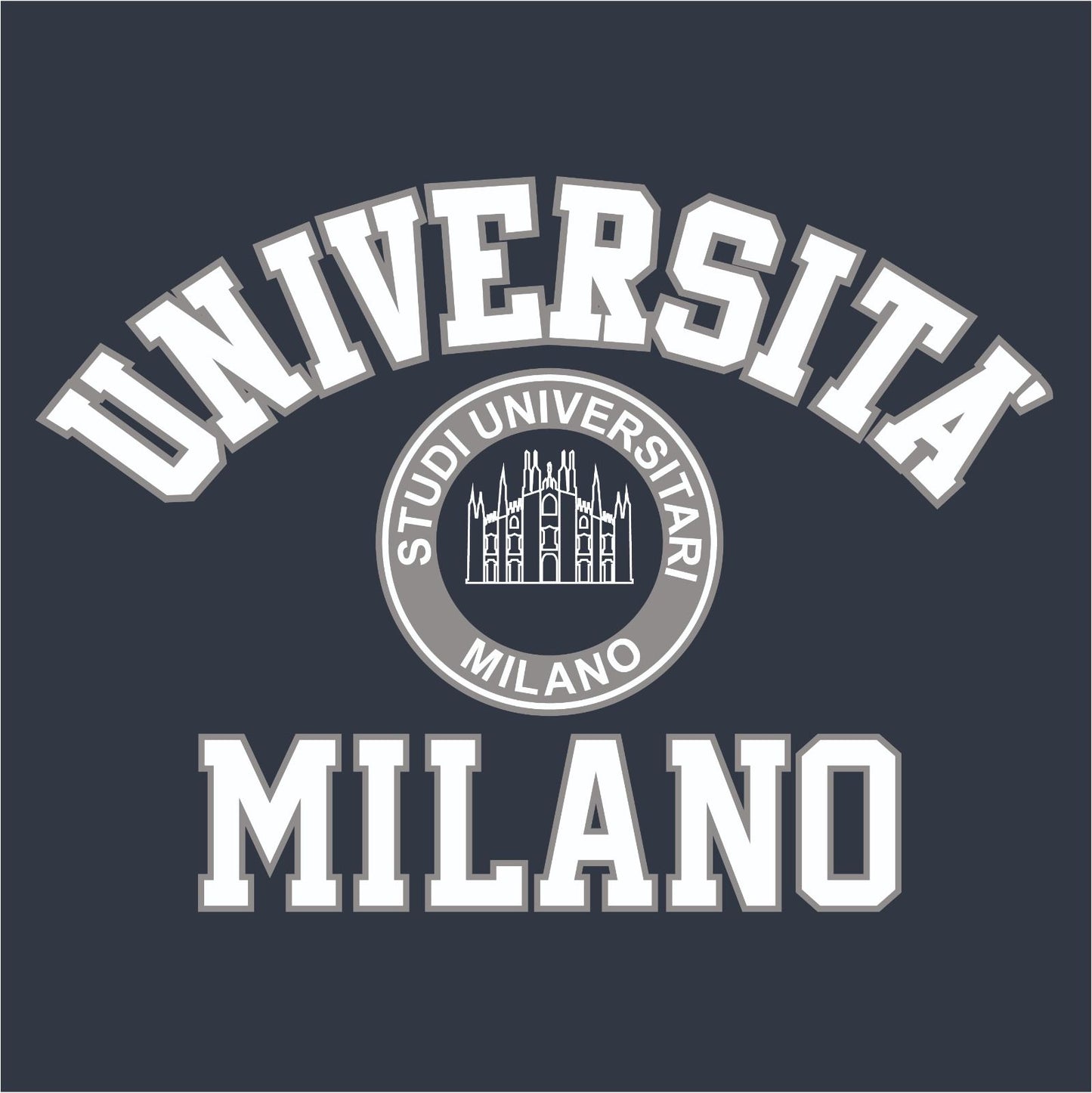 Felpa con Cappuccio - Milano -Università di Milano